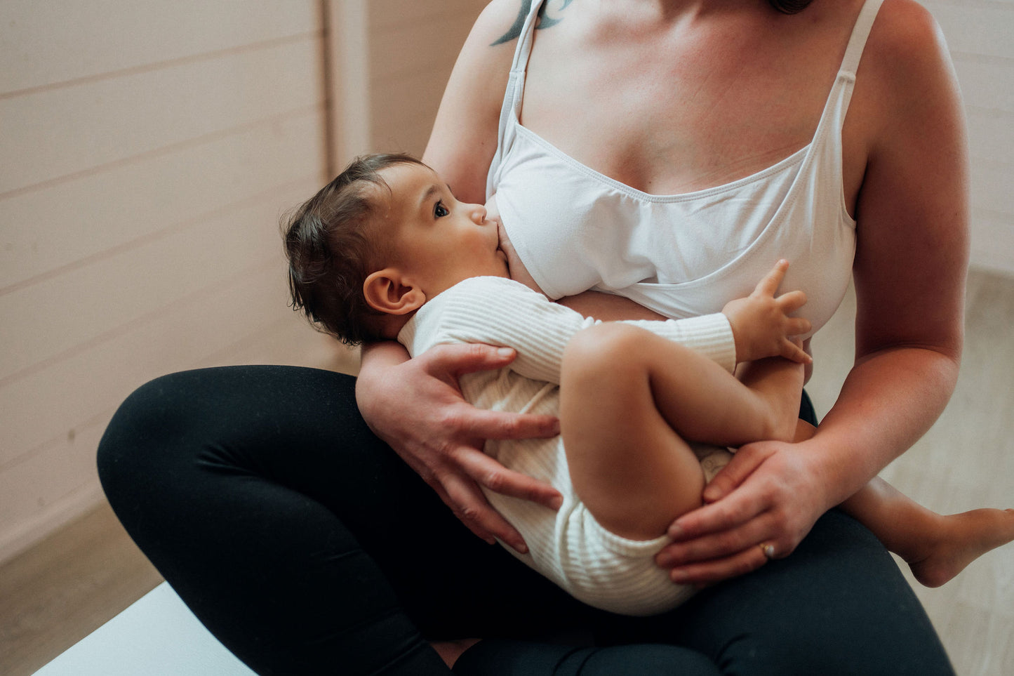 Basic Staple Maternity Bra (White)