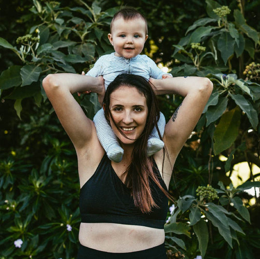 Basic Cross-Back Maternity Bra (Black)